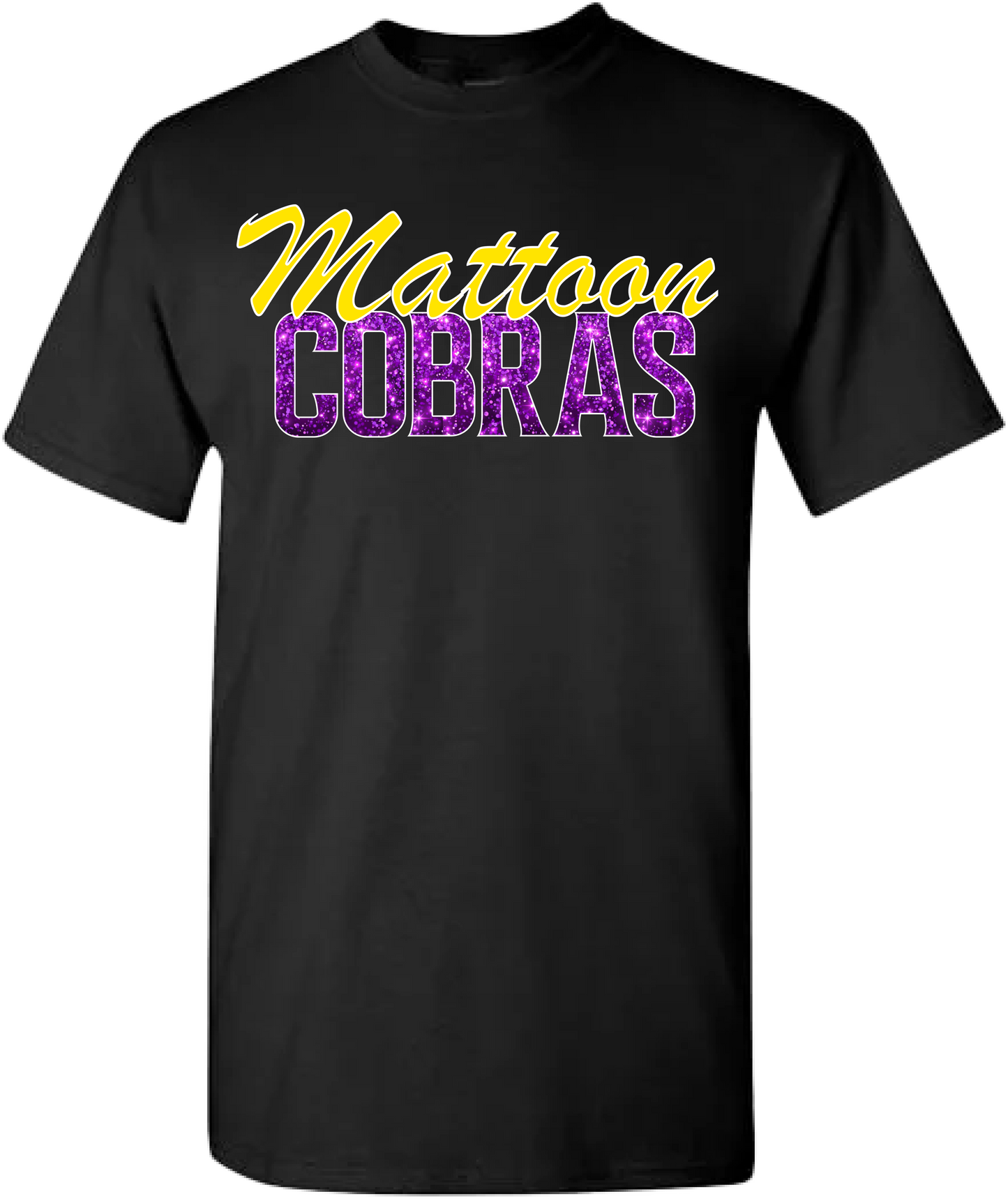 Personalized Mattoon Glitter Cobra Tshirt