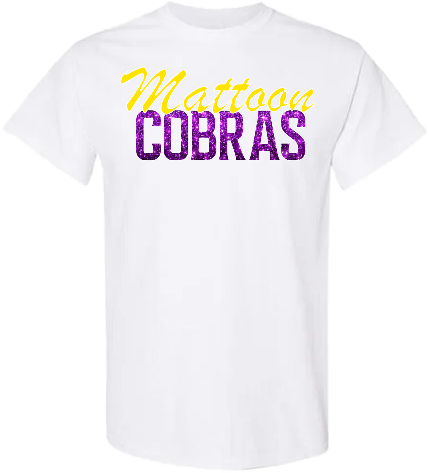 Personalized Mattoon Glitter Cobra Tshirt